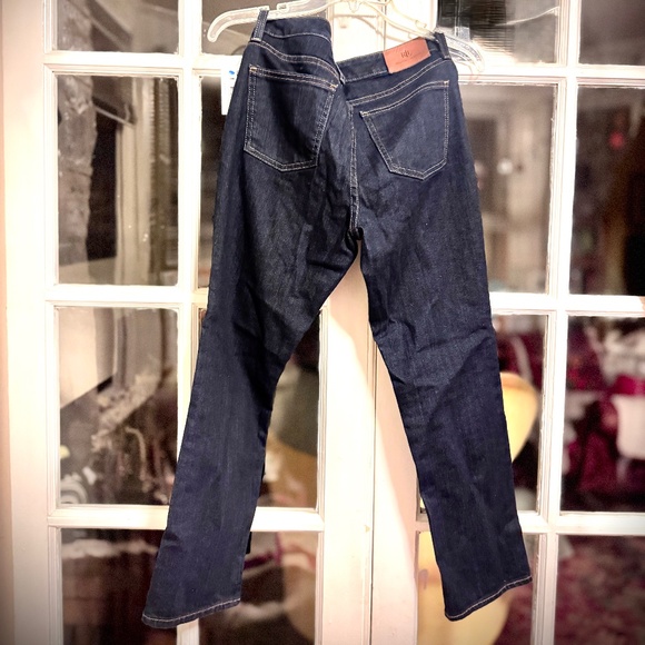 Ralph Lauren Dark Blue Denim Jeans High Waist Straight Leg Sz. 8 - Picture 3 of 16